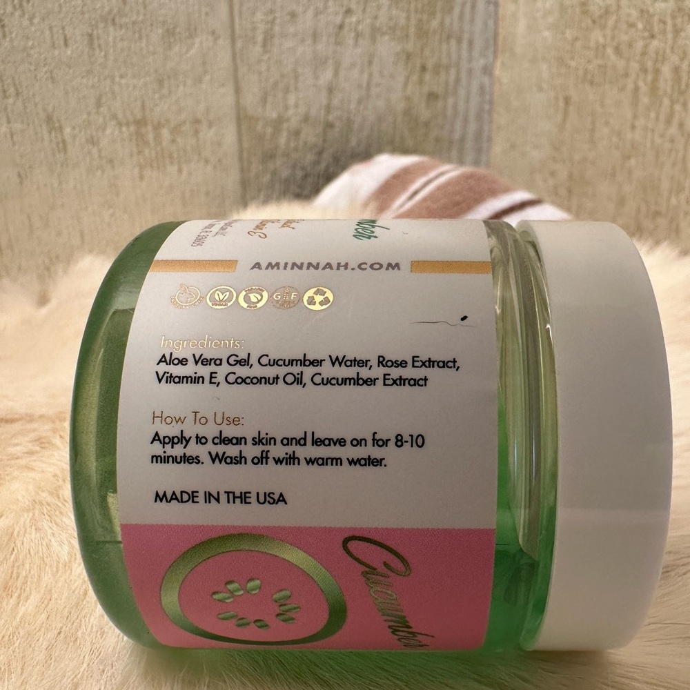 AMINNAH Cucumber Jelly Face Mask - Green - Picture 2 of 2